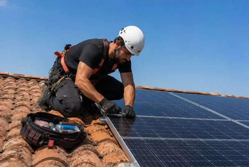 Maintenance et monitoring de panneaux solaires à Laborel